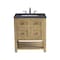 James Martin Vanities Breckenridge 30in Single Vanity, Light Natural Oak w/ 3 CM Charcoal Soapstone Top 330-V30-LNO-3CSP - alternate 1